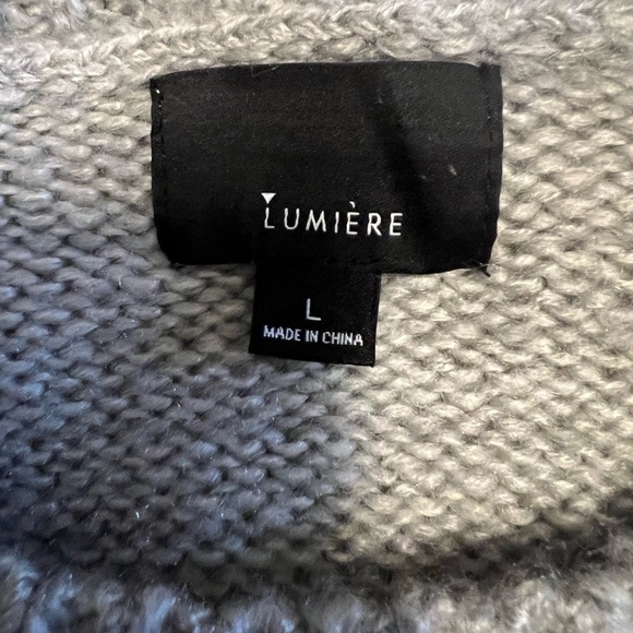 Lumiere Gray Pom-Pom Sweater - Picture 4 of 4